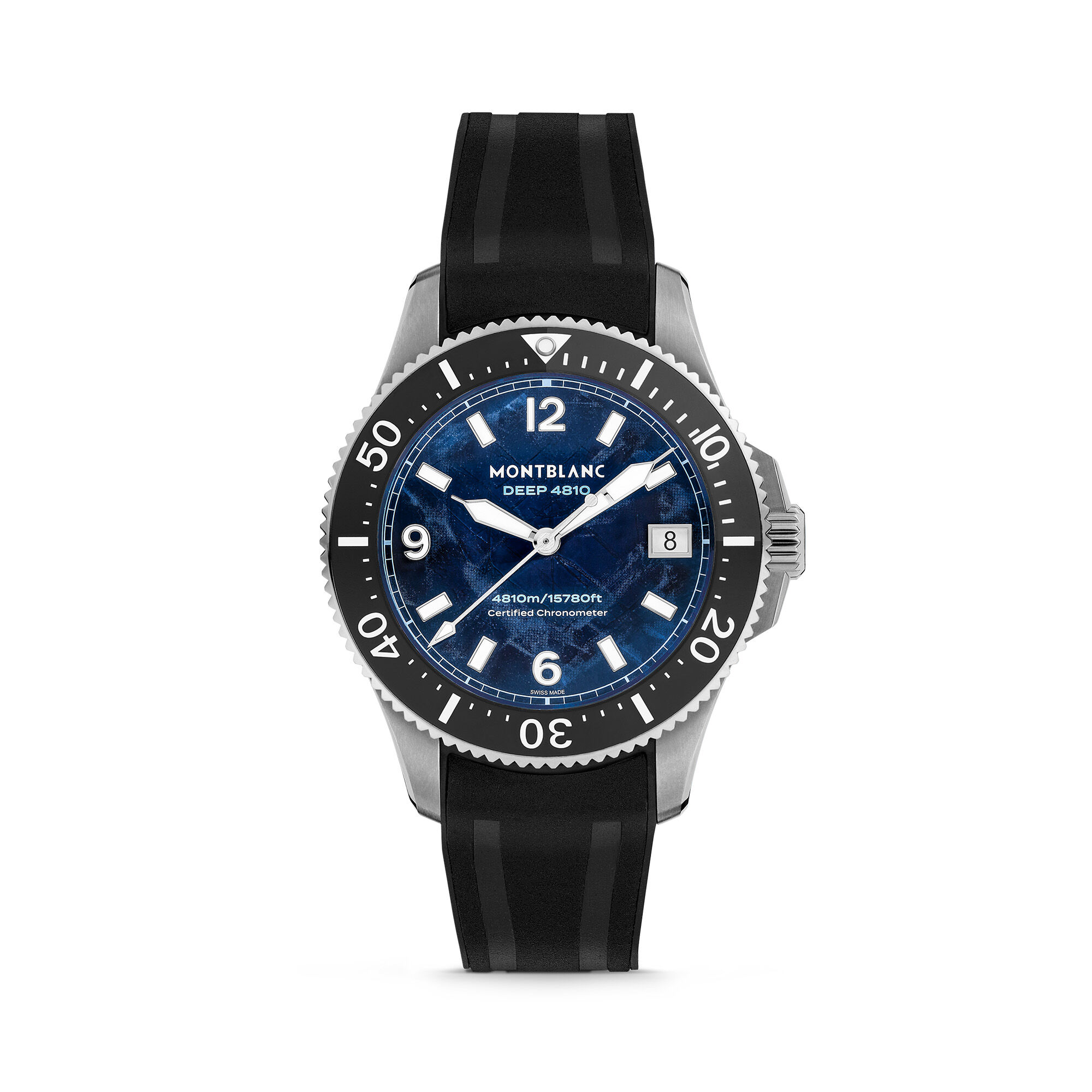 Montblanc 1858 Iced Sea 0 Oxygen Deep Automatic 43 mm Titanium